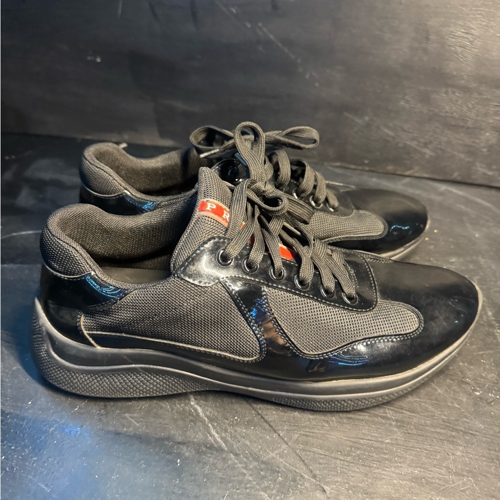 Prada Size 10 Black Men's Sneakers